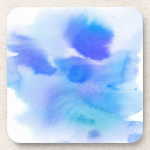 Abstrakter Wasserfarben-Hintergrund, handgemalt. Getränkeuntersetzer