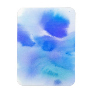Abstrakter Wasserfarben-Hintergrund, handgemalt. Magnet