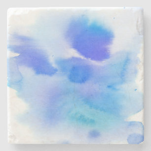 Abstrakter Wasserfarben-Hintergrund handgemalt. Steinuntersetzer