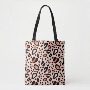 Abstrakter Wasserfarben-Leopard. Tierdruckmuster Tasche