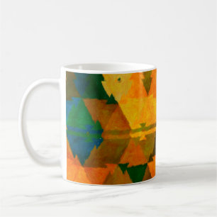 Abstrakter Wasserfarben-Texturhintergrund. Ölmaler Kaffeetasse