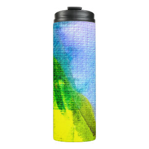 Abstrakter Wasserfarbenhintergrund abstrakt,acr Thermosbecher