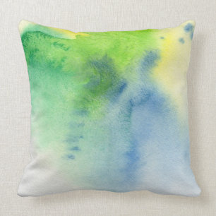 Abstrakter Wasserfarbenhintergrund handgemalt 8 Kissen