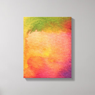 Abstrakter Watercolor gemalter Hintergrund Leinwanddruck