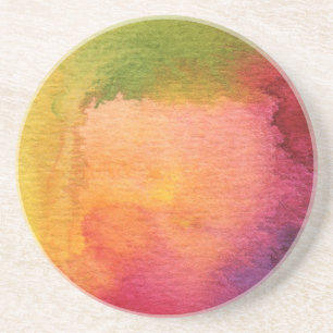 Abstrakter Watercolor gemalter Hintergrund Sandstein Untersetzer