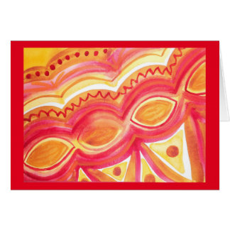 Abstrakter Watercolor mit warmem ethnischem Gefühl