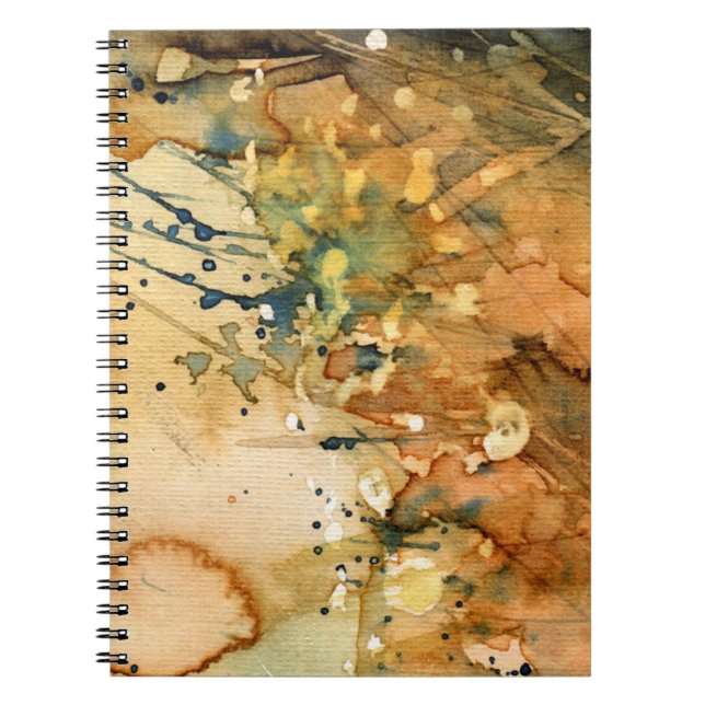 Abstrakter Watercolor und alter Hintergrund Notizblock (Vorderseite)