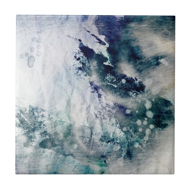 Abstrakter Watercolorhintergrund auf Grungepapier Fliese (Vorderseite)