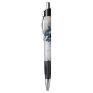 Abstrakter Watercolorhintergrund auf Grungepapier Kugelschreiber