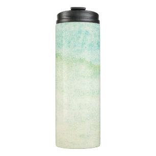 Abstrakter Watercolorhintergrund Thermosbecher