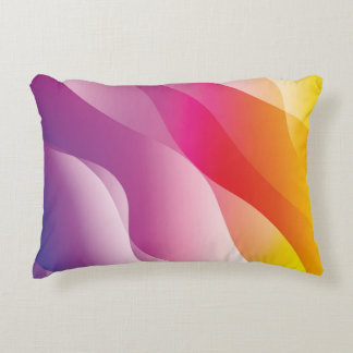 Abstrakter Wavy Hintergrund. Darstellung mit Farbe Dekokissen