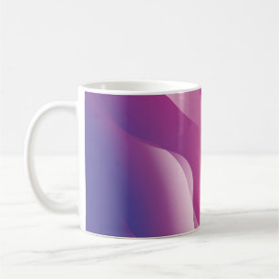 Abstrakter Wavy Hintergrund. Darstellung mit Farbe Kaffeetasse