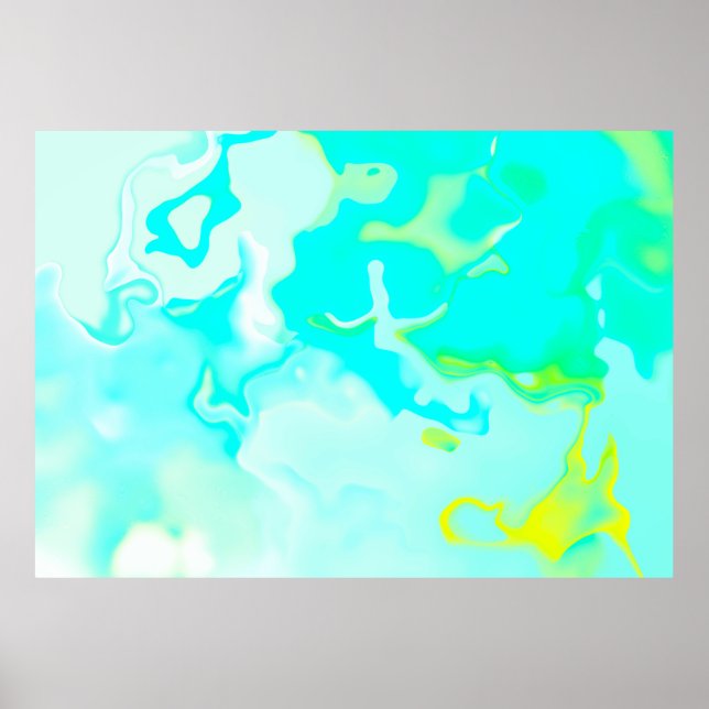 Abstrakter, weicher Hintergrund in Pastellfarben Poster (Vorne)
