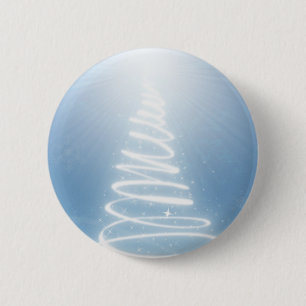 Abstrakter Weihnachtsbaum Button