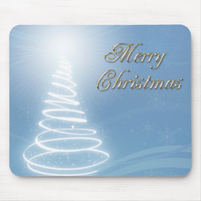 Abstrakter Weihnachtsbaum Mousepad (Vorne)