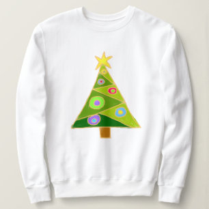 Abstrakter Weihnachtsbaum Sweatshirt