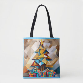 Abstrakter Weihnachtsbaum Tasche