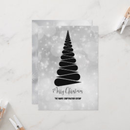 Abstrakter Weihnachtsbaumbetrieb Einladung