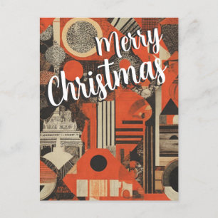Abstrakter Weihnachtsgrün Postkarte