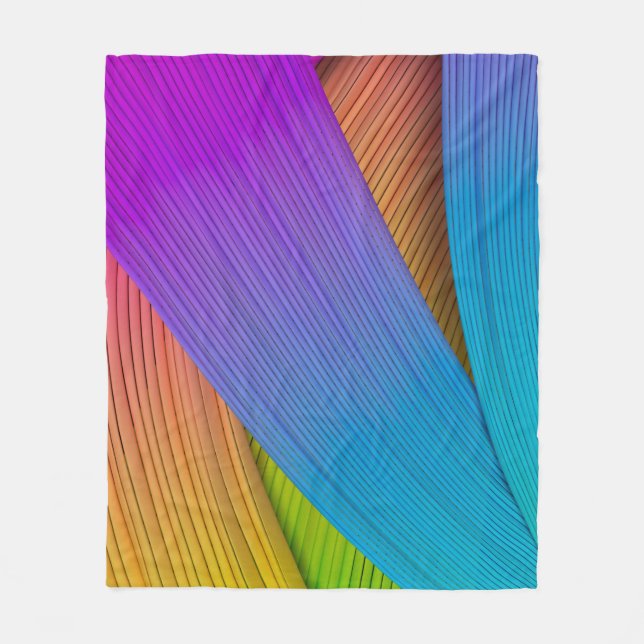 Abstrakter Wellenhintergrund. 3D-Abbildung.3d, 3d  Fleecedecke (Vorderseite)