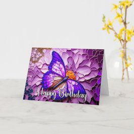 Abstrakter Whimsical Butterfly zum Geburtstag Karte