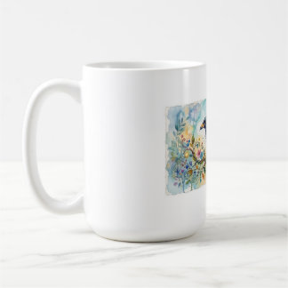 Abstrakter Whimsical Watercolor Krähenbecher Kaffeetasse