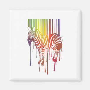 abstrakter Zebramagnet Magnet