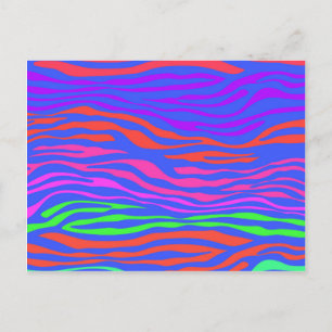Abstrakter Zebrastreifen Postkarte