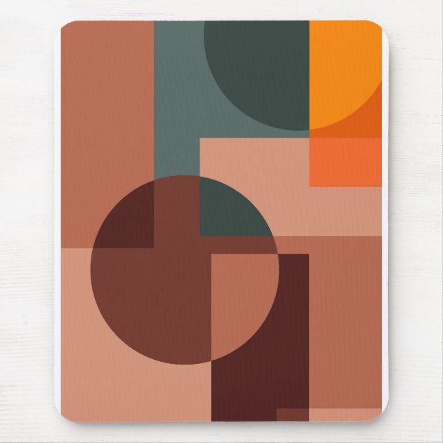 Abstrakter Zeichenkettenkreis Mousepad (Vorne)