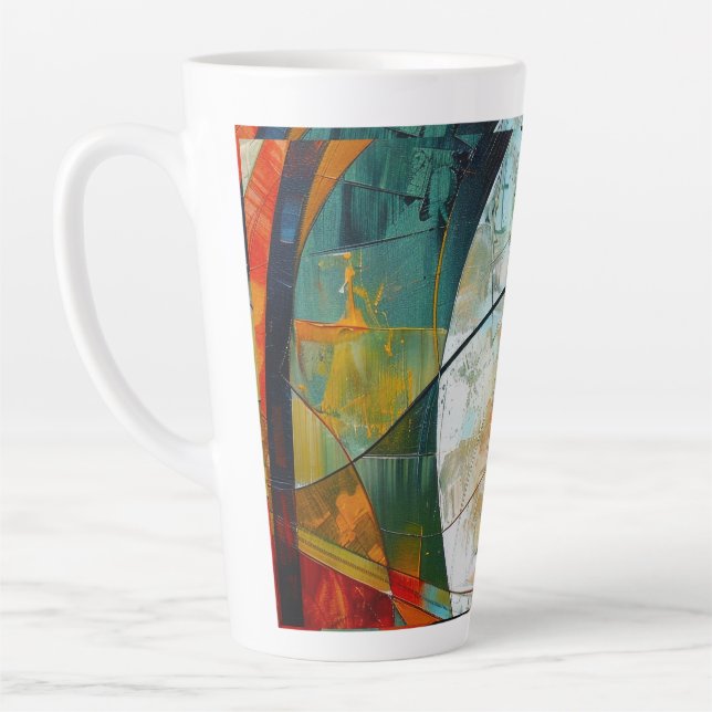 Abstrakter zeichn der Augen Milchtasse (Links)