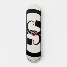 Abstrakter Zwillingsknoten Skateboard