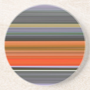 Abstraktes #1: Orange und Grau Sandstein Untersetzer