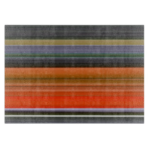 Abstraktes #1: Orange und Grau Schneidebrett