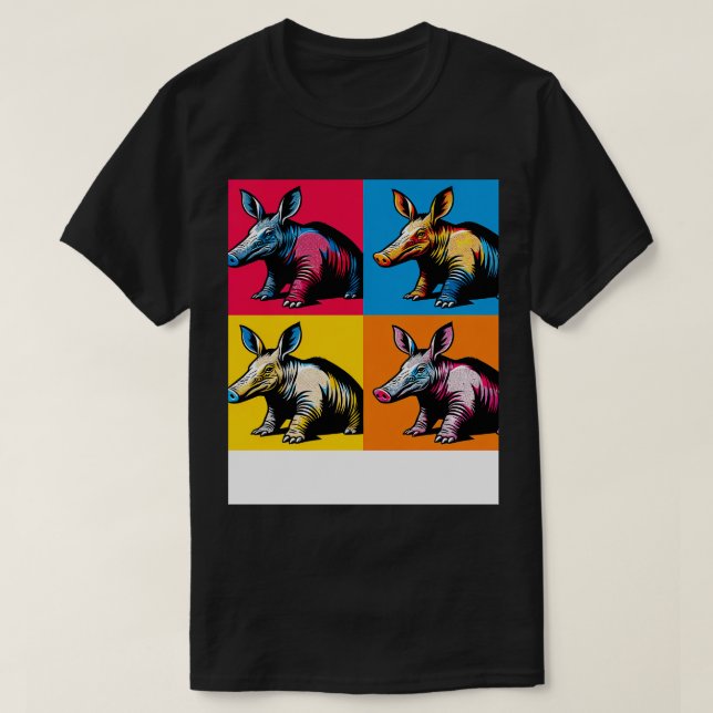 Abstraktes Aardvari Adventure Art T-Shirt (Design vorne)