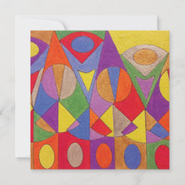 Abstraktes Acryl 1 Feiertagskarte