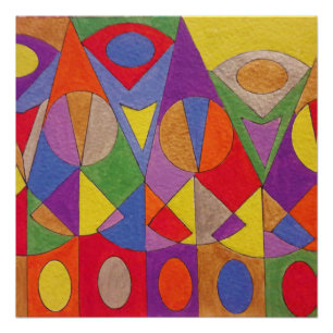 Abstraktes Acryl 1 Poster