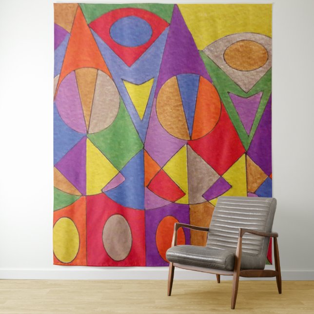 Abstraktes Acryl 1 Wandteppich (Beispiel)