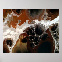 Abstraktes Acrylgemälde braun-neutral
