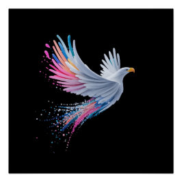 Abstraktes Adlerdesign Poster