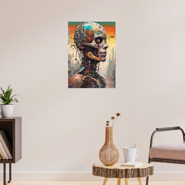 Abstraktes Anatomisches Cyborg Poster (Wohnzimmer 3)