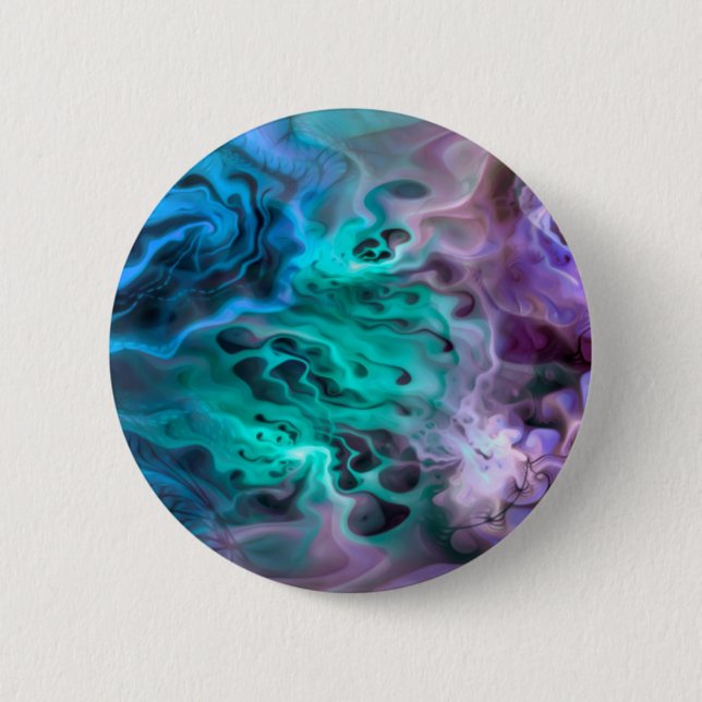 Abstraktes Apophysis-Fraktal I Button (Vorderseite)