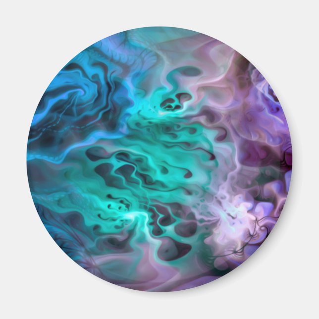 Abstraktes Apophysis-Fraktal I Magnet (Vorne)