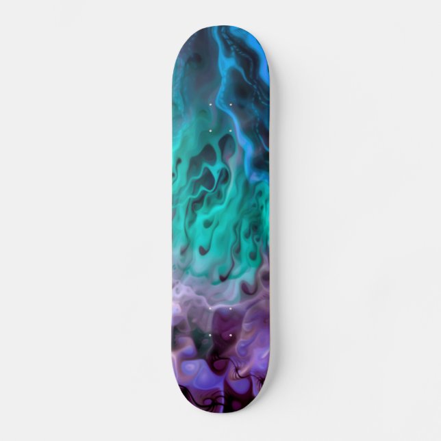 Abstraktes Apophysis-Fraktal I Skateboard (Vorderseite)