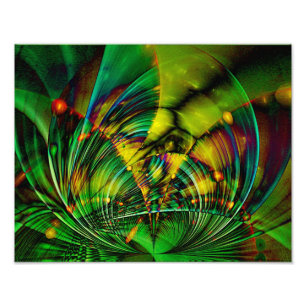 Abstraktes Apophysis-Fraktal II Fotodruck