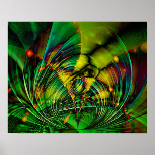 Abstraktes Apophysis-Fraktal II Poster
