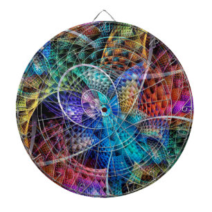 Abstraktes Apophysis-Fraktal X Dartscheibe
