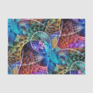 Abstraktes Apophysis-Fraktal X + Ihr Text und Ihre Seidenpapier