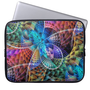 Abstraktes Apophysis-Fraktal X Laptopschutzhülle