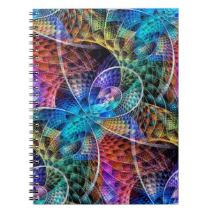 Abstraktes Apophysis-Fraktal X Notizblock