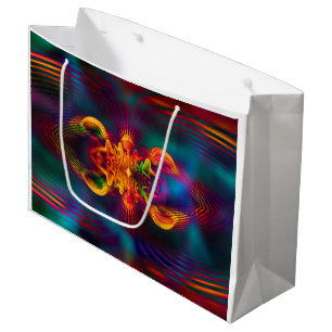 Abstraktes Apophysis-Fraktal XI + Ihre Idee Große Geschenktüte